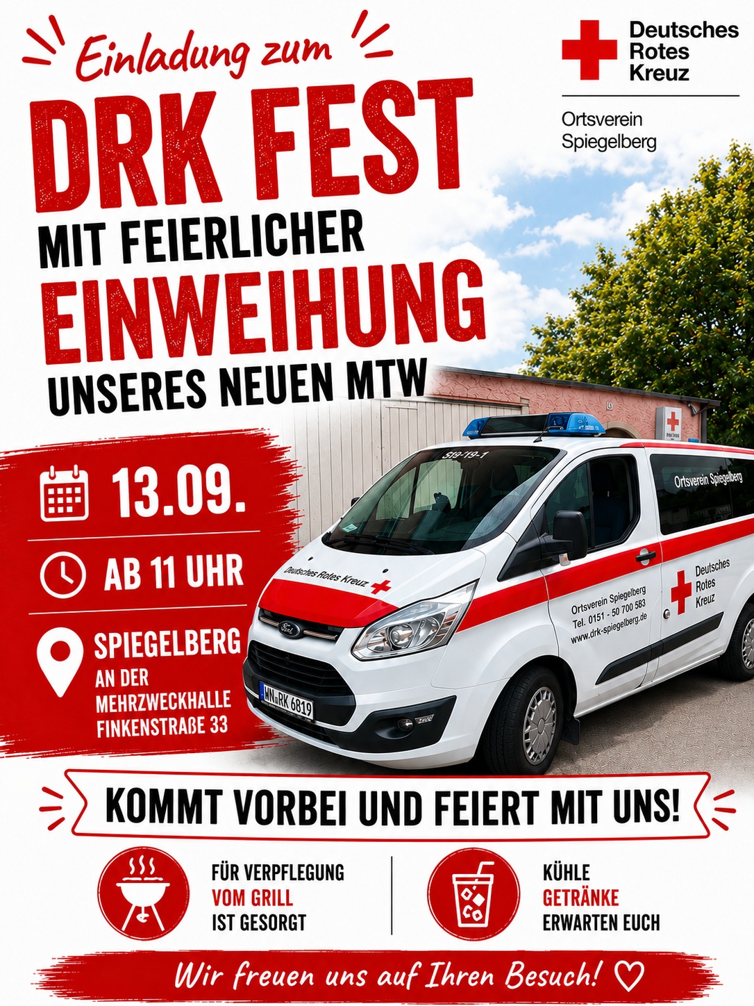 DRK Fest mit Einweihung des neuen MTW 13.09.2026